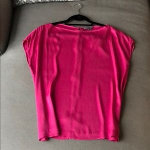 Vince Hot Pink SILK top - Size Medium